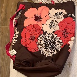 Vera Bradley large laundry bag dorm room use